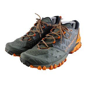 La Sportiva Bushido II Trail Running Shoes Mens Size 12.5 Gray Orange Hiking
